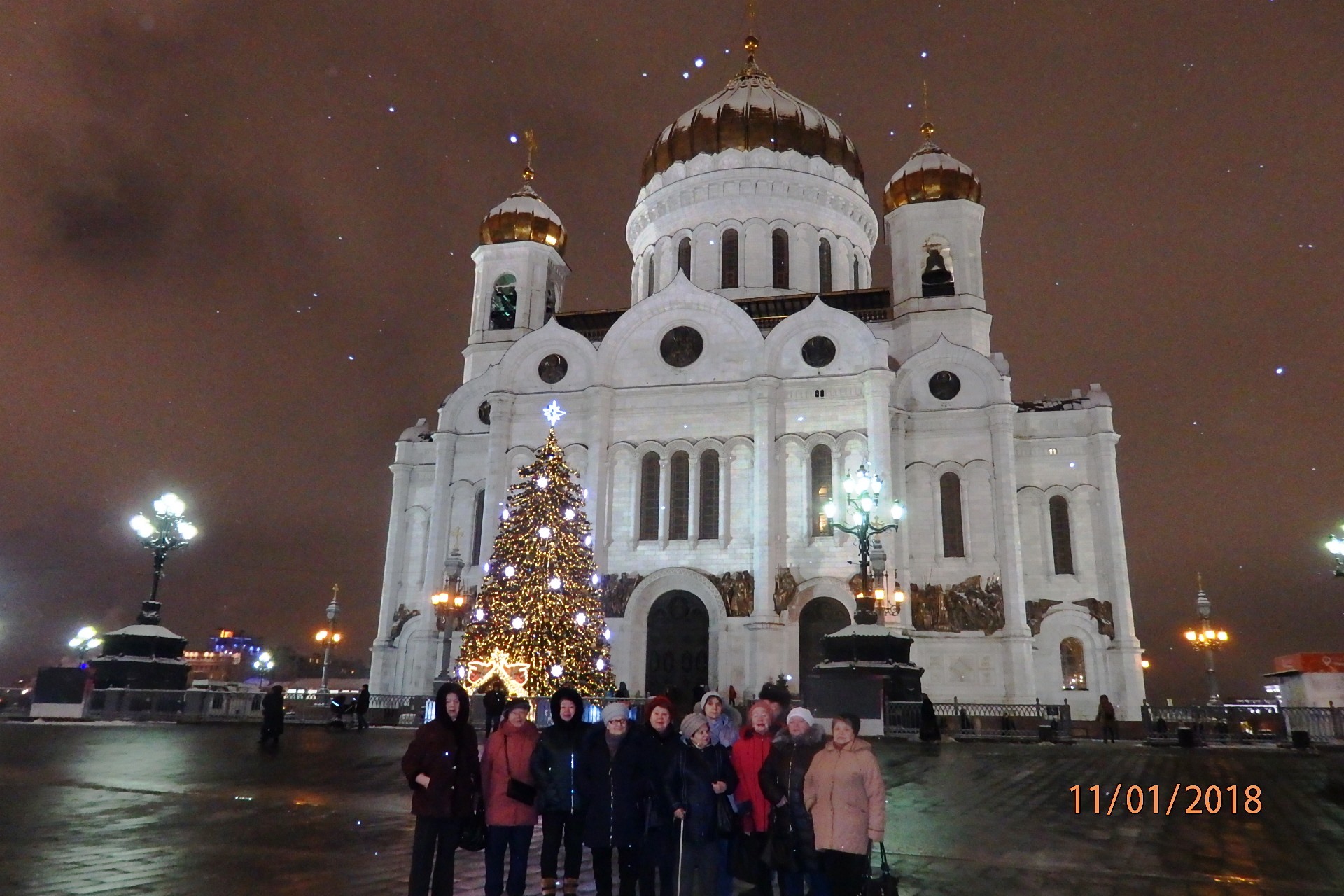 Экскурсия по Новогодней Москве